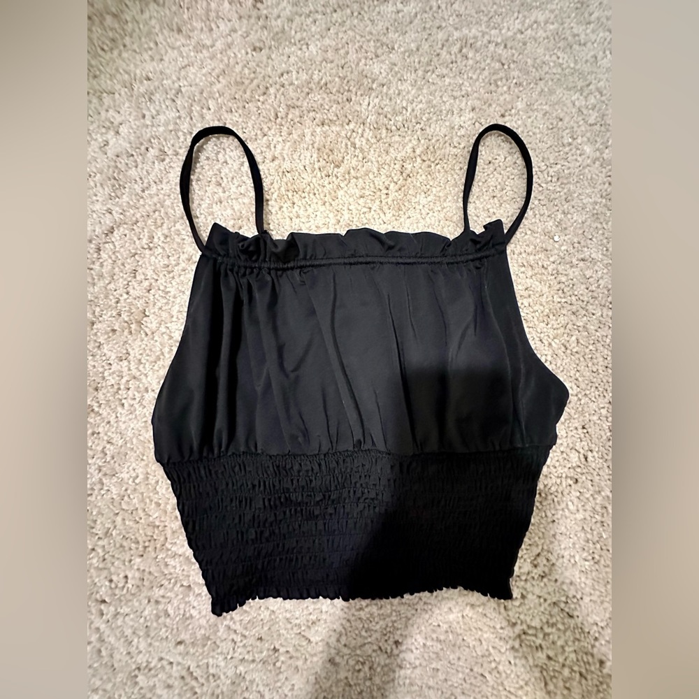 Urban outfitters black crop top